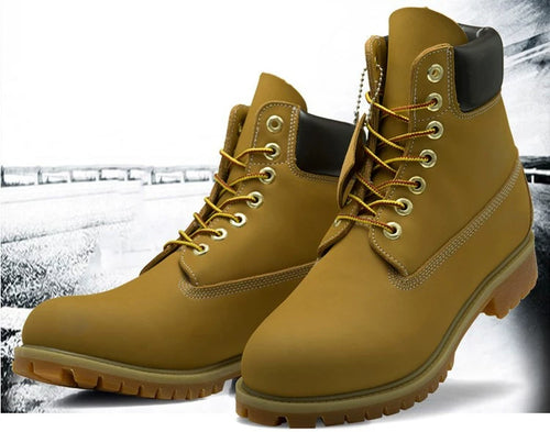 Century Classic Worker Boots Fall and Winter Waterproof Non-Slip Warm Cowhide for Women