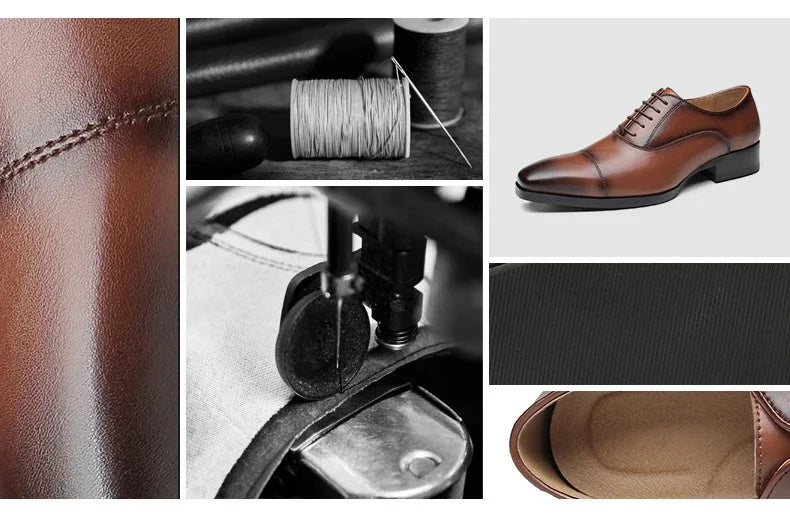 New Business Dress Shoes Men's Genuine Leather  Casual Shoes Oxford loafers