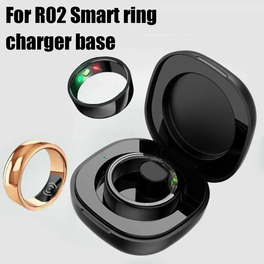 For R02 Smart Ring Charger Base Magnetic Suction Ring Charging Method Waterproof Portable 200mah Charging Bin（no Ring）