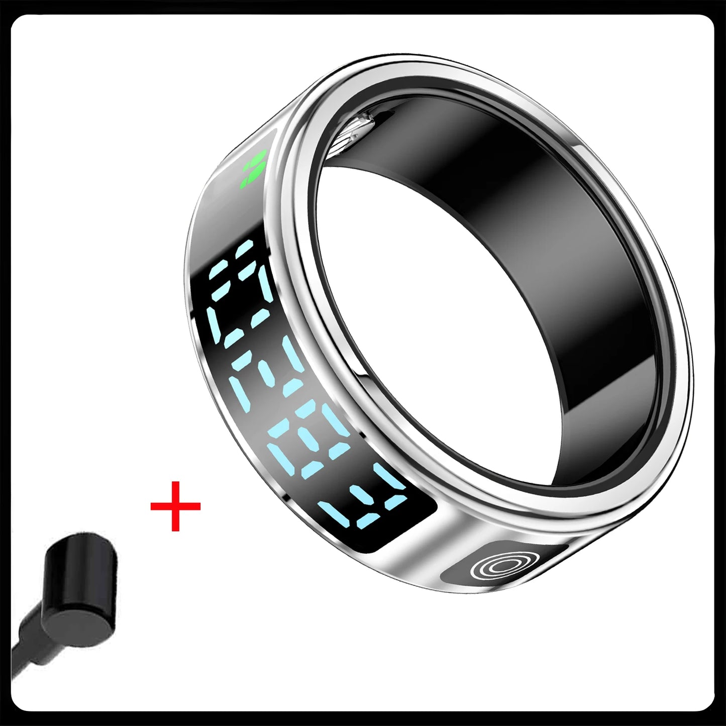 2024 New Smart Ring For Men Women Heart Rate Blood Oxygen Monitoring Multi Sports Modes 5ATM & IP68 Waterproof For Android IOS