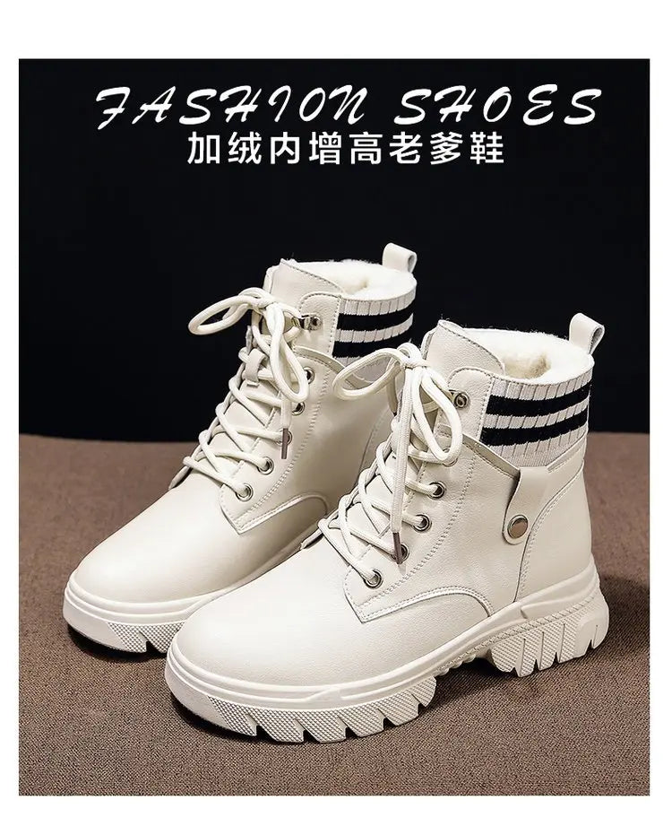 Women Ankle Boots Shoes Plush Warm Winter Fur Shoes Women Sneakers Botas De Mujer