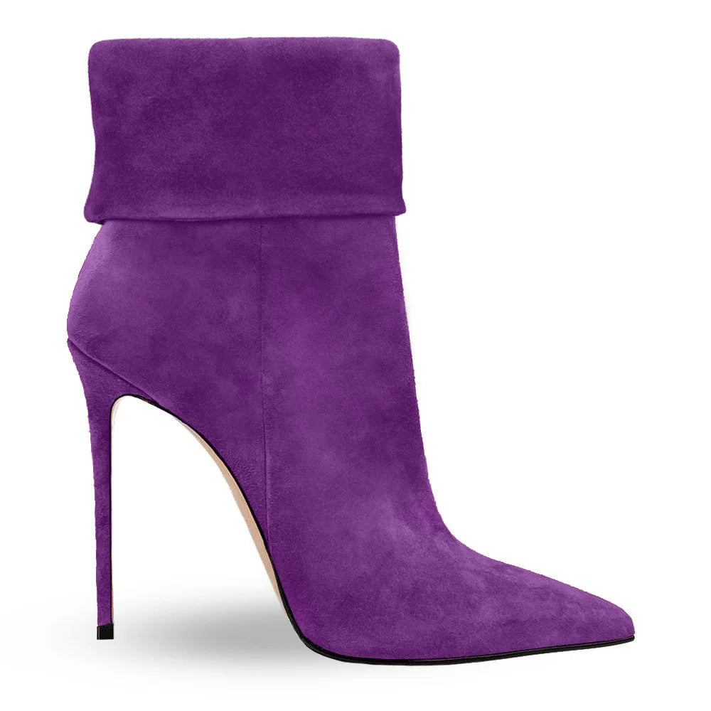European and American Minimalist Slim High Heels Women's Side Zipper Fashion Versatile Party Boots