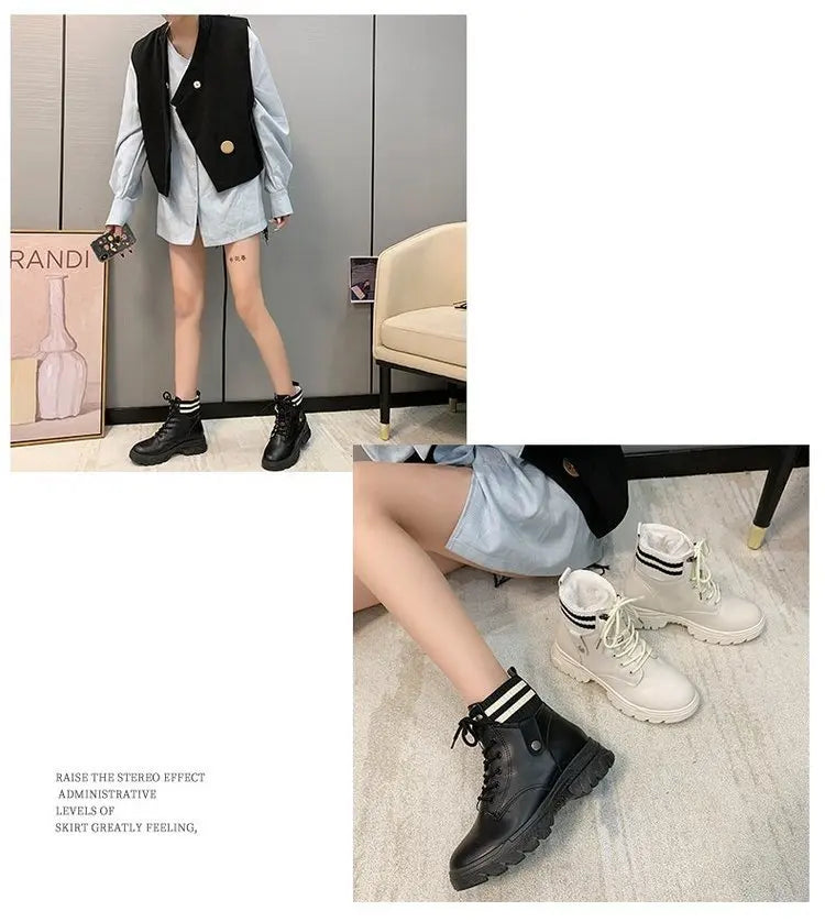 Women Ankle Boots Shoes Plush Warm Winter Fur Shoes Women Sneakers Botas De Mujer