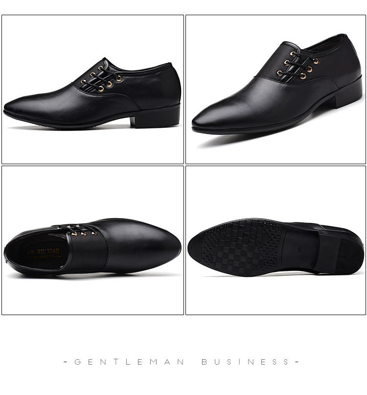Quality Patent Leather Shoes for Male Oxfords Wedding Party Office Work Shoes