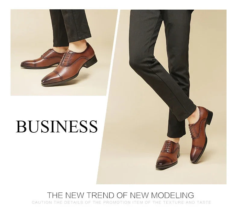 New Business Dress Shoes Men's Genuine Leather  Casual Shoes Oxford loafers