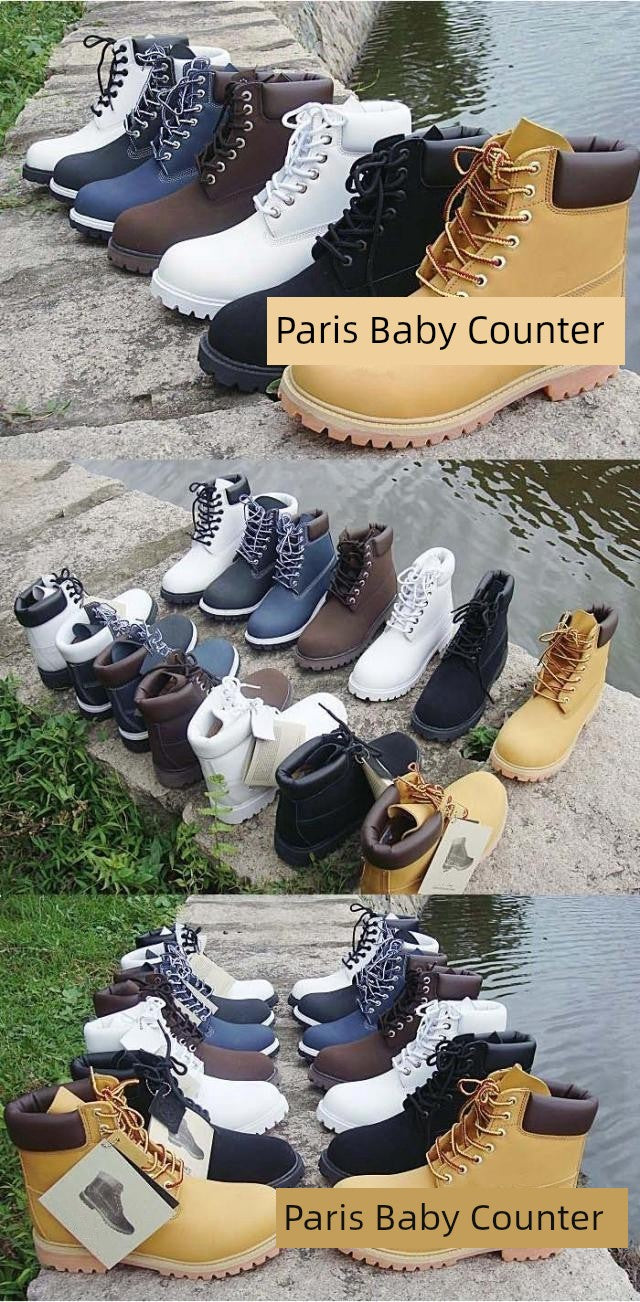Century Classic Worker Boots Fall and Winter Waterproof Non-Slip Warm Cowhide for Women