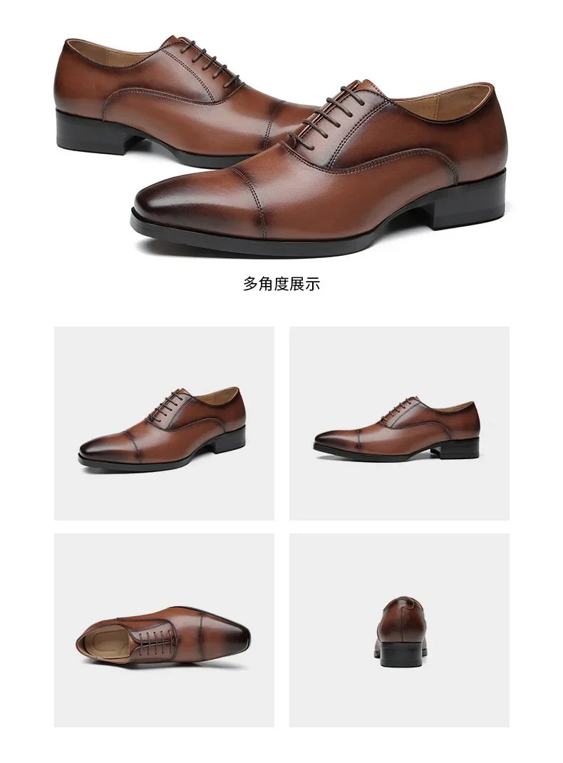 New Business Dress Shoes Men's Genuine Leather  Casual Shoes Oxford loafers