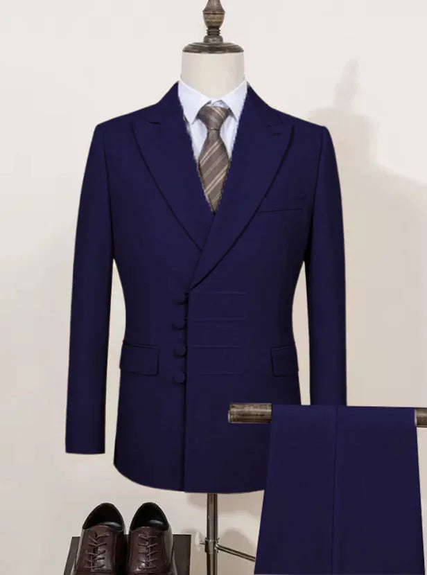 Tailor-made Suits Men's business suit 2 piece set Beige Blazers Suit Pants Suit Jackets White groom's wedding suit set