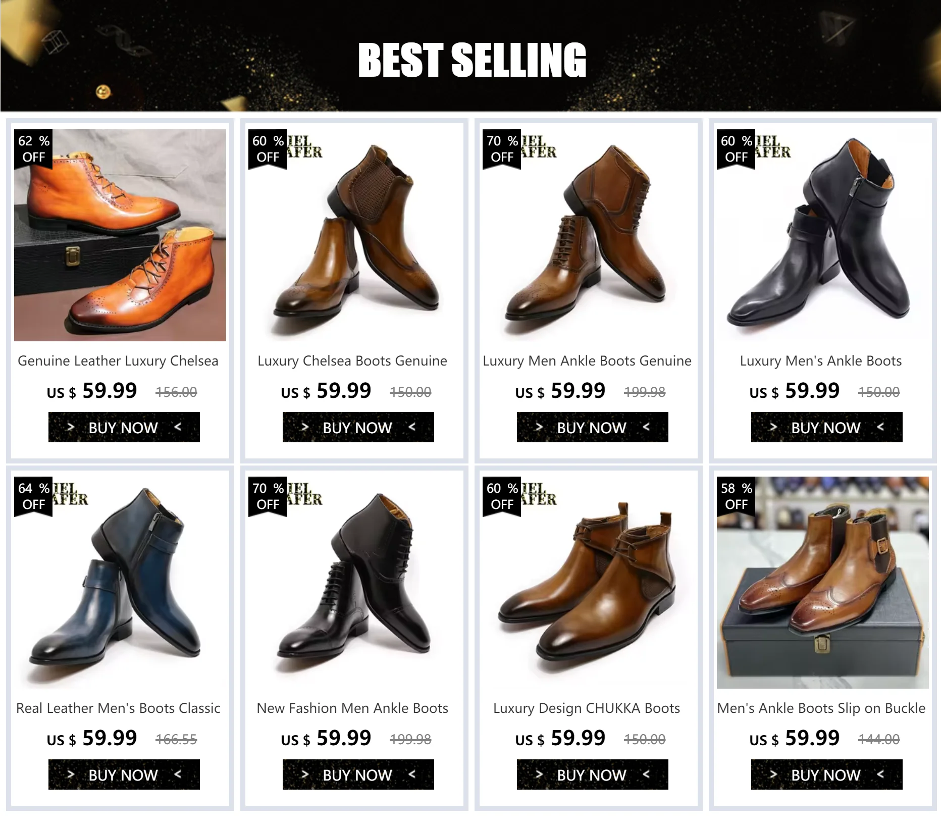 Men's genuine leather ankle boots stylish lace-up shoes for office basic men's shoes