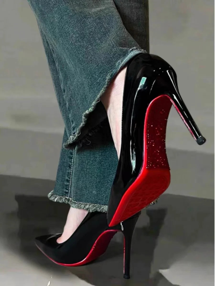 women's new elegant slip-on fashion stiletto shoes designer outdoor party dress shoes Zapatos