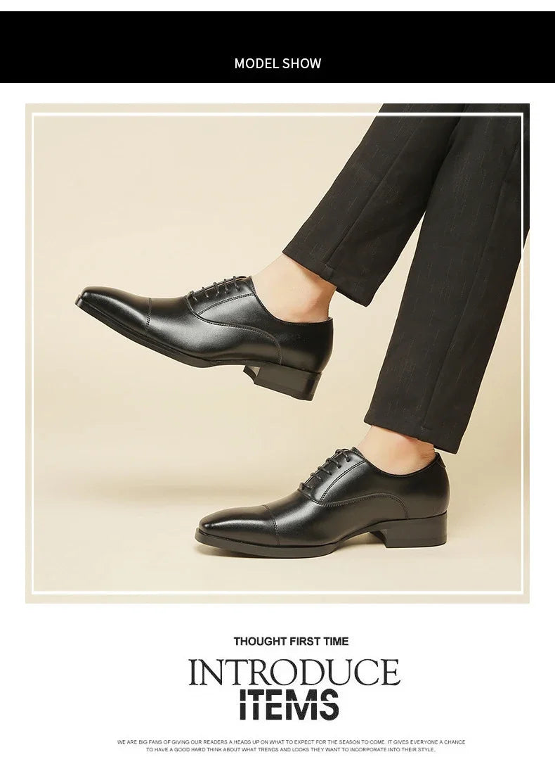 New Business Dress Shoes Men's Genuine Leather  Casual Shoes Oxford loafers