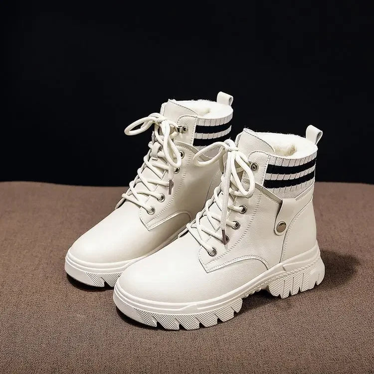 Women Ankle Boots Shoes Plush Warm Winter Fur Shoes Women Sneakers Botas De Mujer
