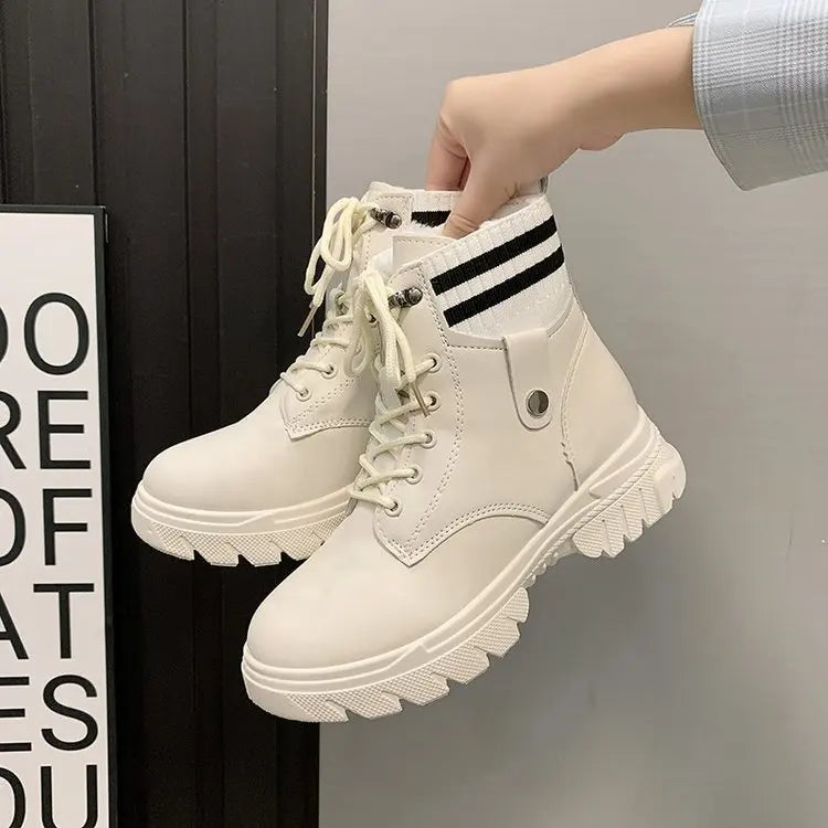 Women Ankle Boots Shoes Plush Warm Winter Fur Shoes Women Sneakers Botas De Mujer