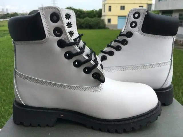 Premium Calfskin Leather Rugged Outdoor Boots for Men