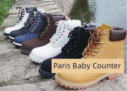 Century Classic Worker Boots Fall and Winter Waterproof Non-Slip Warm Cowhide for Women