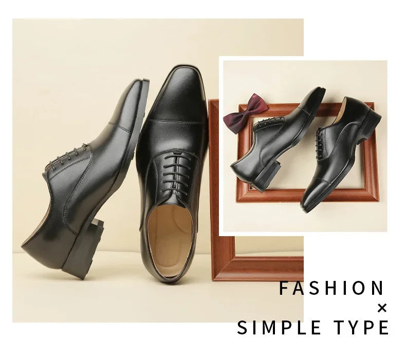New Business Dress Shoes Men's Genuine Leather  Casual Shoes Oxford loafers