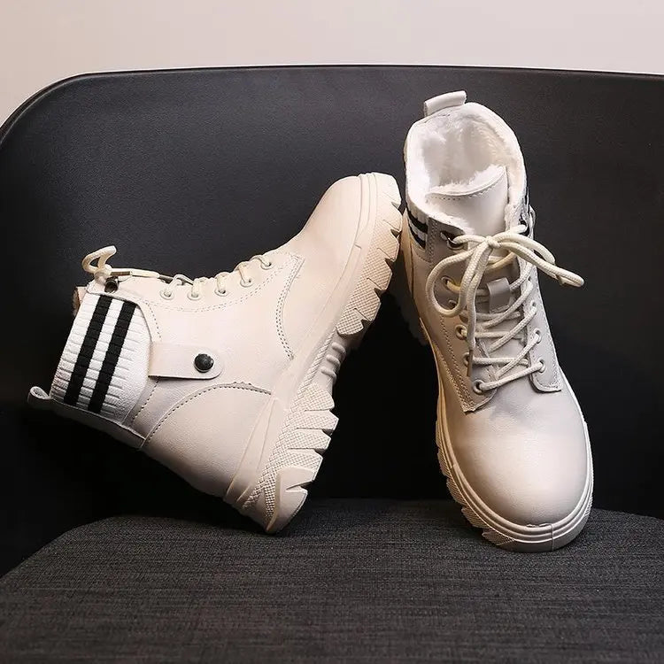 Women Ankle Boots Shoes Plush Warm Winter Fur Shoes Women Sneakers Botas De Mujer
