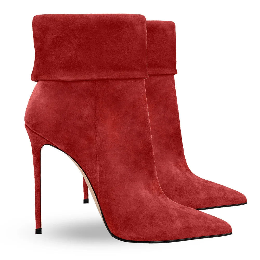 European and American Minimalist Slim High Heels Women's Side Zipper Fashion Versatile Party Boots