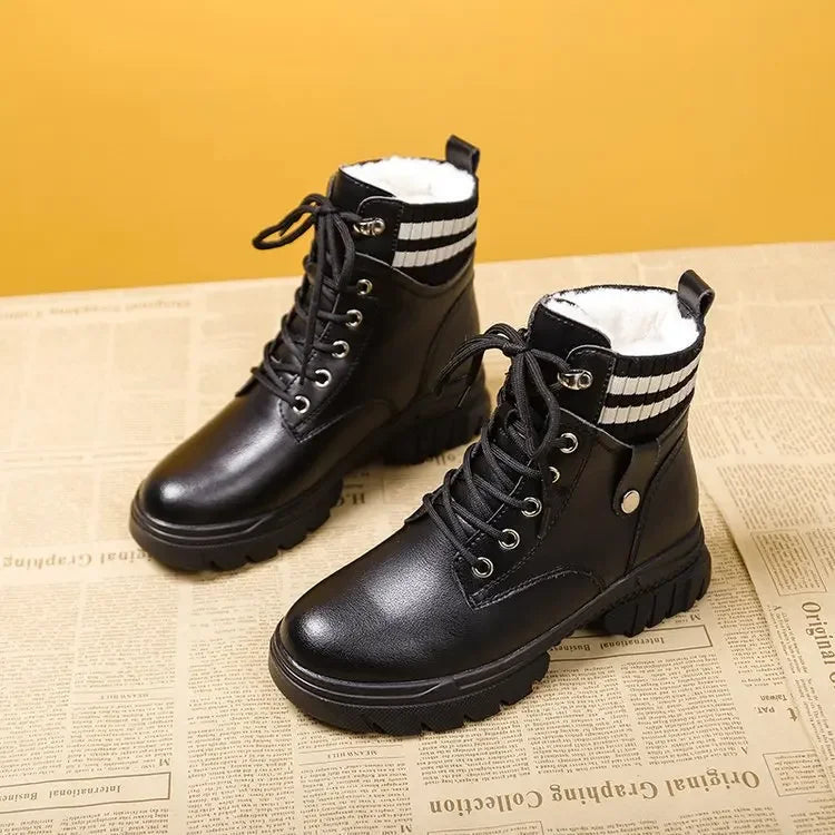 Women Ankle Boots Shoes Plush Warm Winter Fur Shoes Women Sneakers Botas De Mujer