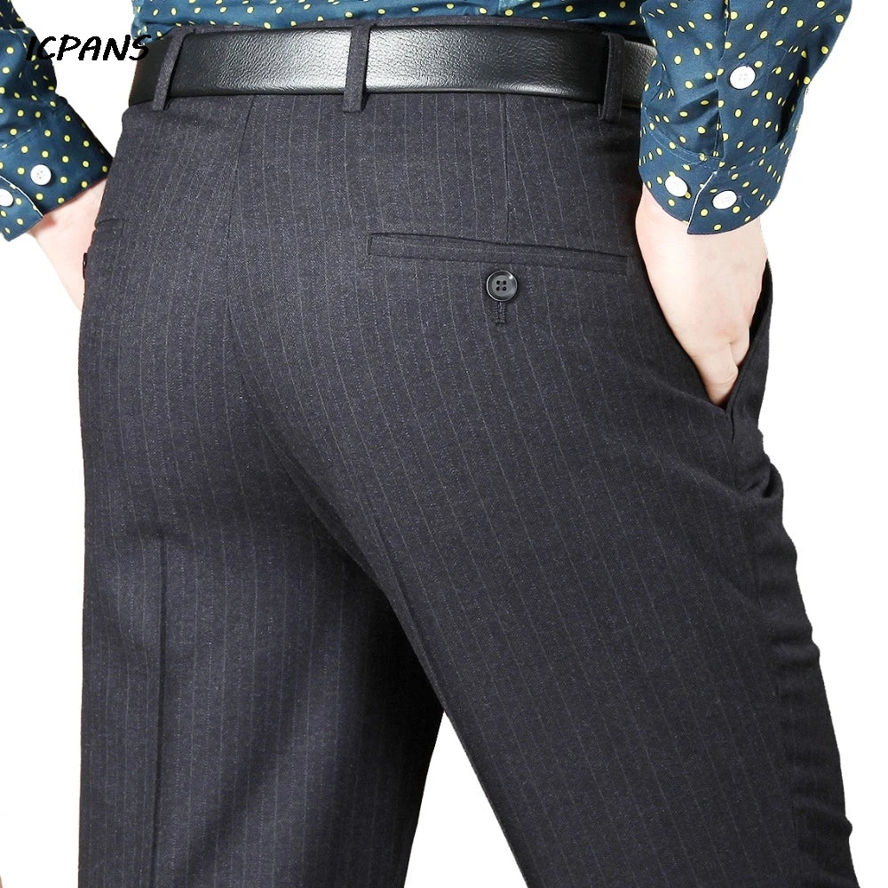 Suit Trousers Formal Men's Clothing Suits & Blazer Suit Pants Man Formal Autumn Winter Dress Pants Wool Blend Big Size 44