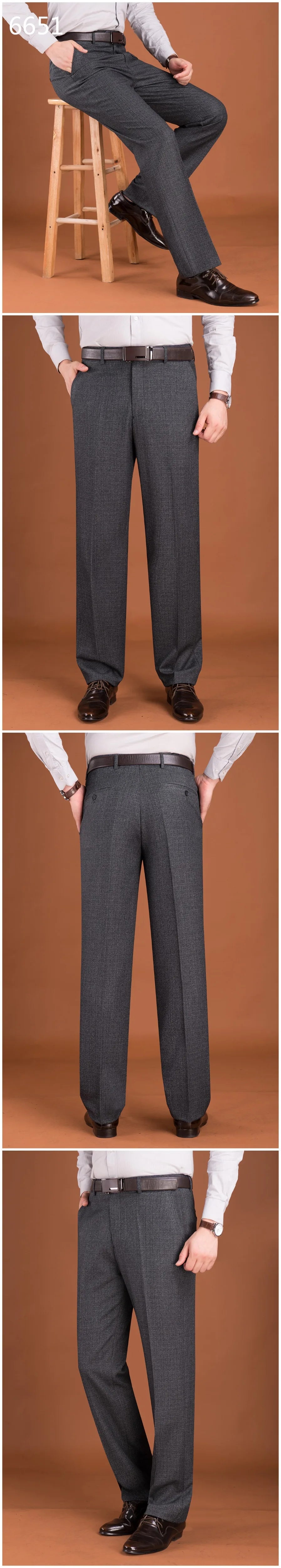 Suit Trousers Formal Men's Clothing Suits & Blazer Suit Pants Man Formal Autumn Winter Dress Pants Wool Blend Big Size 44