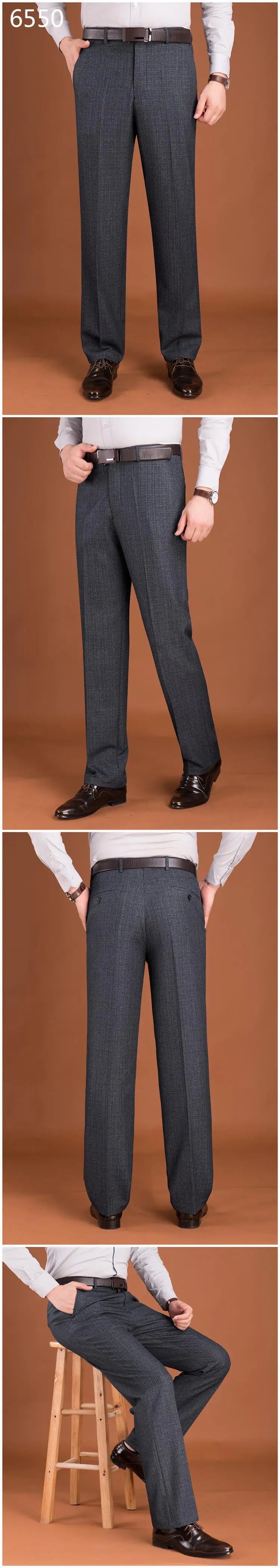 Suit Trousers Formal Men's Clothing Suits & Blazer Suit Pants Man Formal Autumn Winter Dress Pants Wool Blend Big Size 44