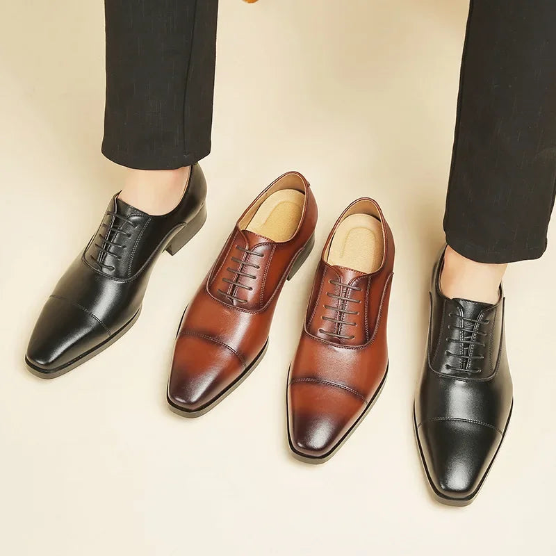 New Business Dress Shoes Men's Genuine Leather  Casual Shoes Oxford loafers