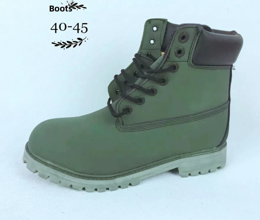 Premium Calfskin Leather Rugged Outdoor Boots for Men