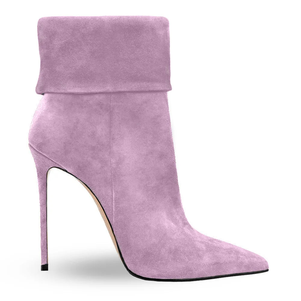 European and American Minimalist Slim High Heels Women's Side Zipper Fashion Versatile Party Boots