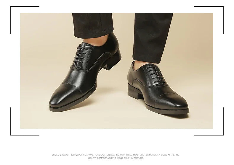 New Business Dress Shoes Men's Genuine Leather  Casual Shoes Oxford loafers