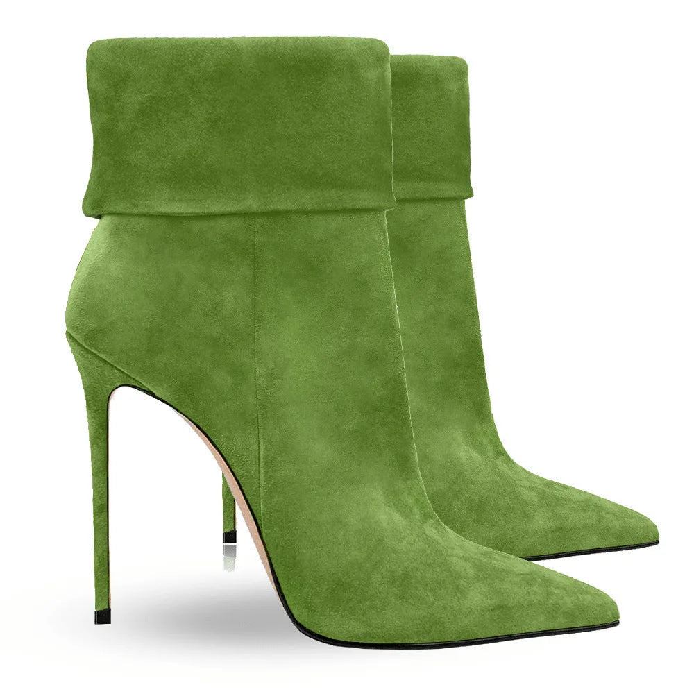 European and American Minimalist Slim High Heels Women's Side Zipper Fashion Versatile Party Boots
