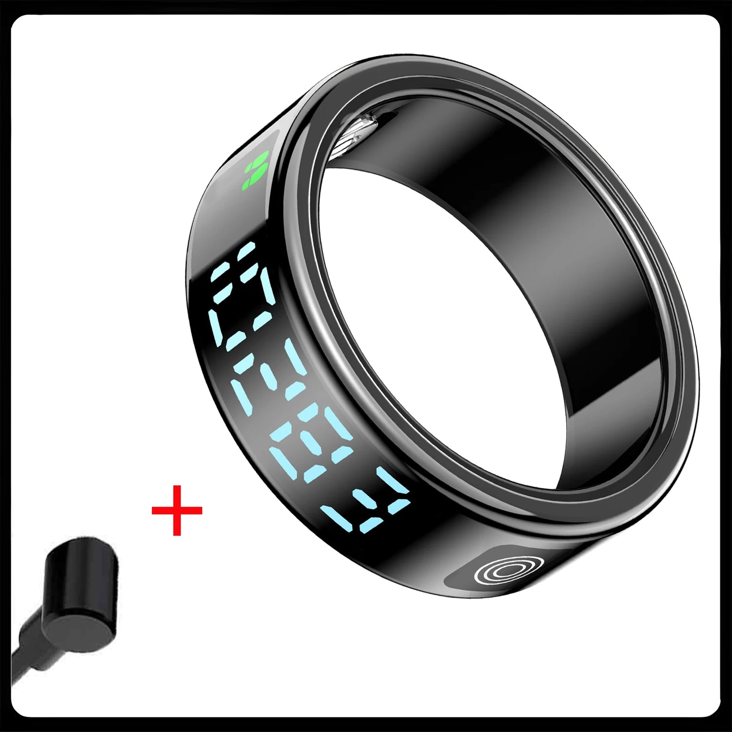 2024 New Smart Ring For Men Women Heart Rate Blood Oxygen Monitoring Multi Sports Modes 5ATM & IP68 Waterproof For Android IOS