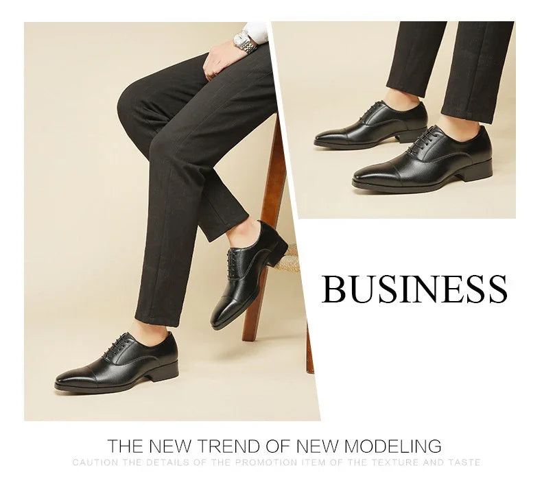 New Business Dress Shoes Men's Genuine Leather  Casual Shoes Oxford loafers