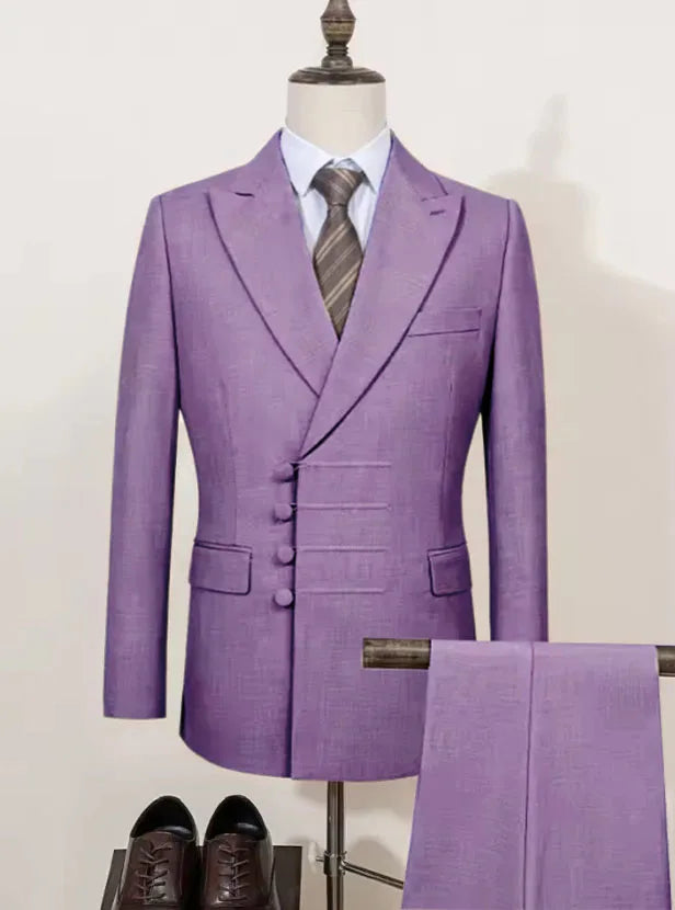 Tailor-made Suits Men's business suit 2 piece set Beige Blazers Suit Pants Suit Jackets White groom's wedding suit set