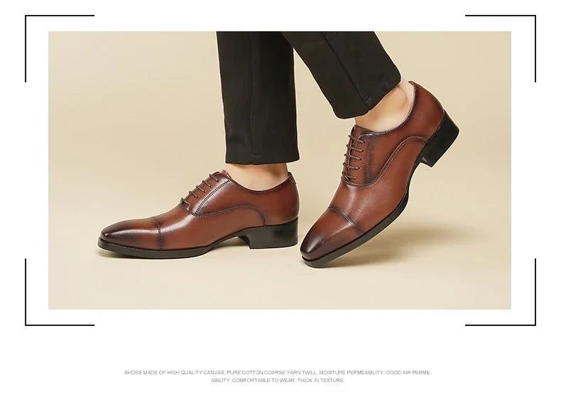New Business Dress Shoes Men's Genuine Leather  Casual Shoes Oxford loafers