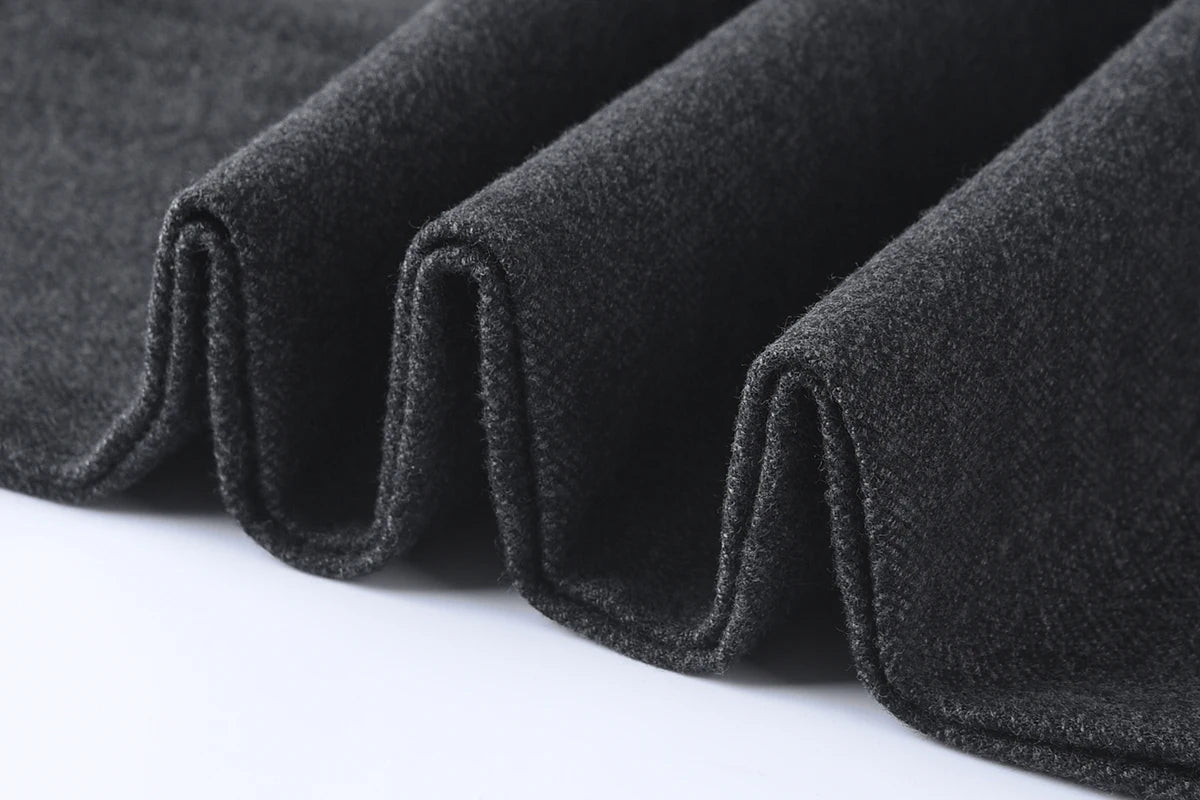 Hight Waist Wool Trousers Cashmere Suit Pant For Men Loose Striped  Classic Straight Formal Mens Dress Pants Business Size 42 44