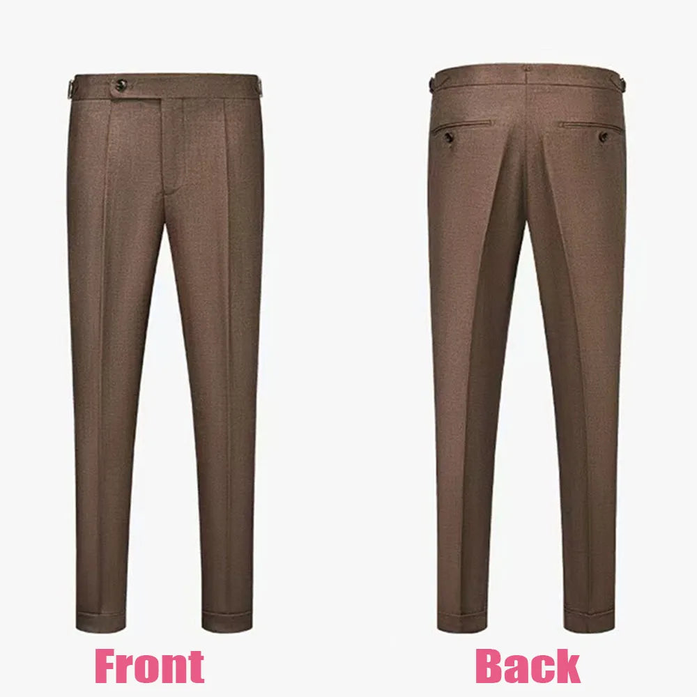 Tailor-made Suits Men's business suit 2 piece set Beige Blazers Suit Pants Suit Jackets White groom's wedding suit set