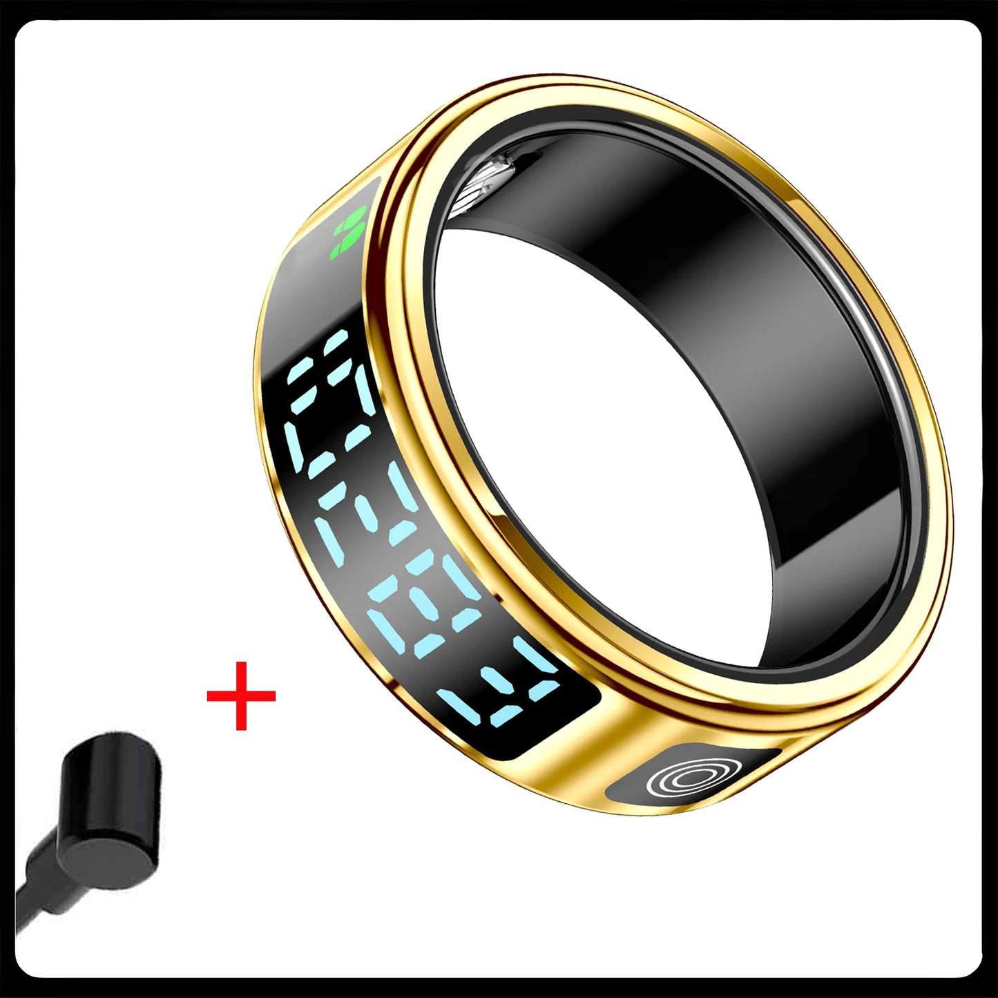 2024 New Smart Ring For Men Women Heart Rate Blood Oxygen Monitoring Multi Sports Modes 5ATM & IP68 Waterproof For Android IOS