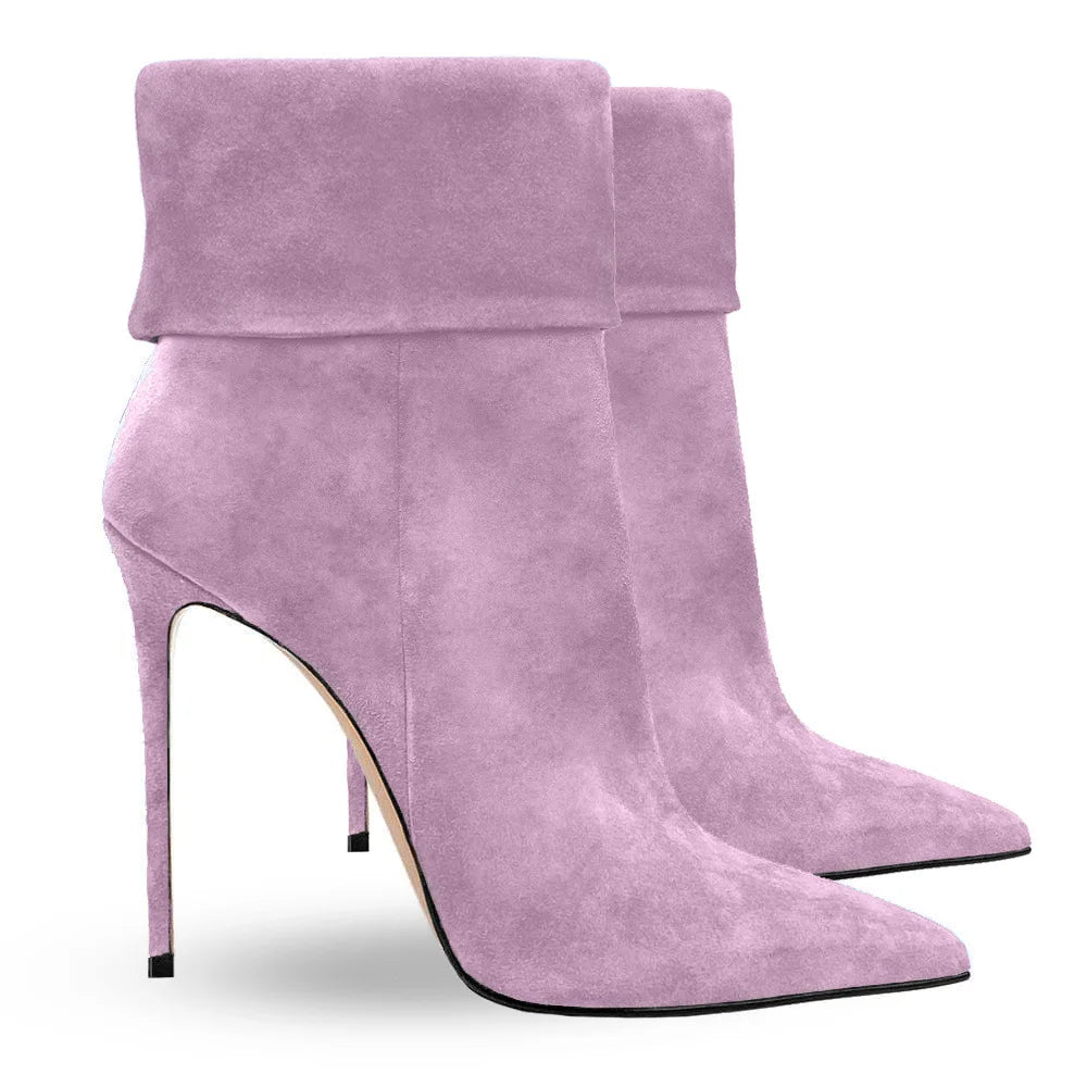 European and American Minimalist Slim High Heels Women's Side Zipper Fashion Versatile Party Boots