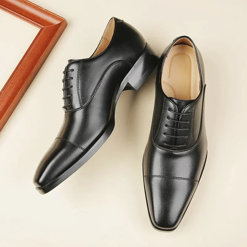 New Business Dress Shoes Men's Genuine Leather  Casual Shoes Oxford loafers