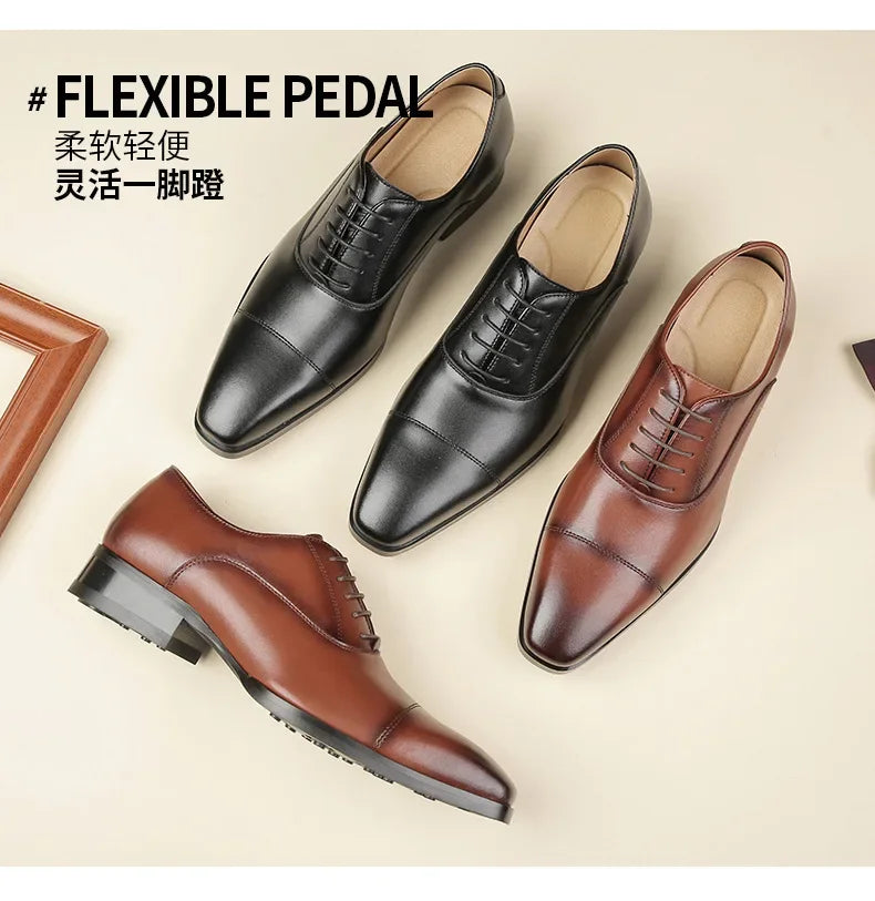 New Business Dress Shoes Men's Genuine Leather  Casual Shoes Oxford loafers