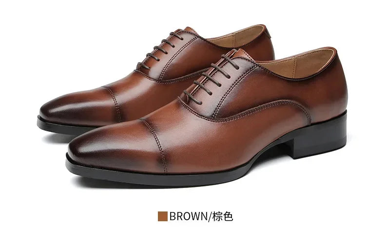 New Business Dress Shoes Men's Genuine Leather  Casual Shoes Oxford loafers