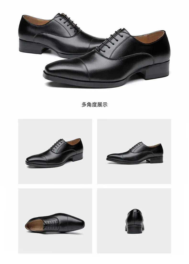 New Business Dress Shoes Men's Genuine Leather  Casual Shoes Oxford loafers