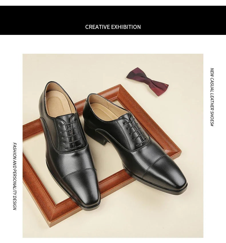New Business Dress Shoes Men's Genuine Leather  Casual Shoes Oxford loafers