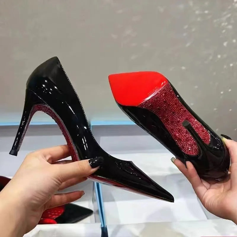 women's new elegant slip-on fashion stiletto shoes designer outdoor party dress shoes Zapatos